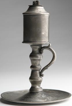 Pewter oil lamp Pewter